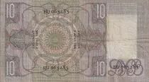Netherlands 10 Gulden - Old man - 05-04-1935 - Serial EU - F to VF - P.49