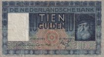 Netherlands 10 Gulden - Old man - 22-05-1935 - Serial GG - F to VF - P.49