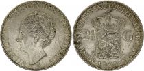 Netherlands 2 1/2 Gulden, Wilhelmina I - 1933