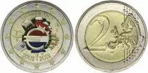 Netherlands 2 Euros - 10 years of the Euro - Colorised - 2012
