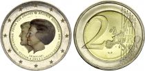 Netherlands 2 Euros - Abdication of the queen Beatrix - Colorised - 2013