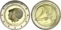 Netherlands 2 Euros - Abdication of the queen Beatrix - Colorised - 2013