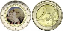 Netherlands 2 Euros - Abdication of the queen Beatrix - Colorised - 2013