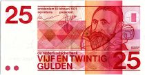 Netherlands 25 Gulden, Jan Pietersz Sweelinck - 1971 - VF - P.92