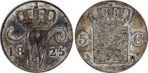 Netherlands 5 Cents, William I - 1825 - XF