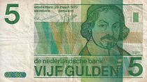 Netherlands 5 Gulden - J. Van den Vondel - 1973 - P.95