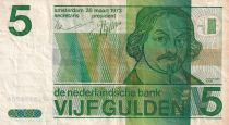 Netherlands 5 Gulden - Joost Van Den Vondel - 1973 - P.95