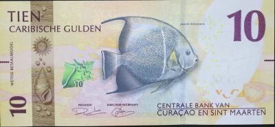 Netherlands Antilles 10 Gulden - Angelfish - Klein Cura�ao Lighthouse - 2025 - Series C