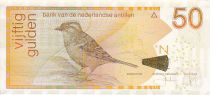 Netherlands Antilles P.30.f 50 Gulden, Refous-collared sparrow - 2012