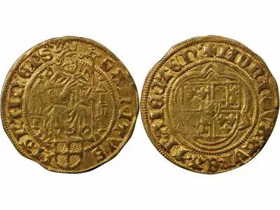 Netherlands Bishoprics of Utrecht, David of Bourgogne - Gold Florin - 1456 / 1496