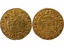 Netherlands Bishoprics of Utrecht, David of Bourgogne - Gold Florin - 1456 / 1496