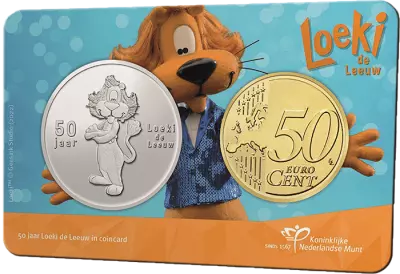 Netherlands Coincard 50 centimes 2022 + Medal - Loeki