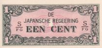 Netherlands Indies 1 Cent - Green and rose - Serial S.FG - 1942