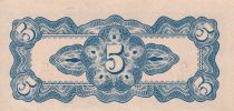 Netherlands Indies 5 Cents - Blue - Serial S.AM - 1942