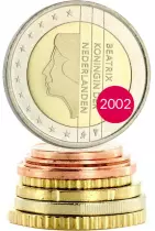 Netherlands S&eacute;rie Euros PAYS-BAS 2002 - 8 monnaies
