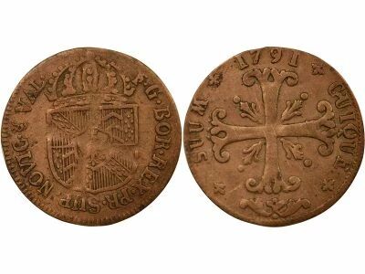 Neuchatel Neuch�tel, 	Frederick William II - 1/2 Batzen - 1791