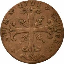Neuchatel Neuch&acirc;tel, 	Frederick William II - 1/2 Batzen - 1791