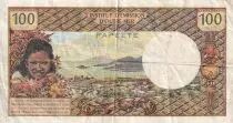 Neuen Hebriden 100 Francs - Tahitienne - 1977 - Serial P.2 - VF - P.24b