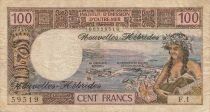 Neuen Hebriden 100 Francs - Tahitienne - ND (1972) - P.18b