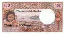 Neuen Hebriden 100 Francs Tahitienne - 1977 serie T.1