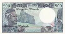 Neuen Hebriden 500 Francs - Fisherman - Marquises Islands - ND (1979) - Serial N.1