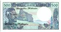 Neuen Hebriden 500 Francs Fisherman - Marquises Islands - 1970 alph A.1