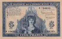 Neukaledonien 100 Francs - Minerva - Angkor ruins- ND (1944) - Specimen Annul&eacute; - P.48s