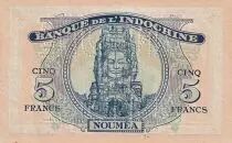 Neukaledonien 100 Francs - Minerva - Angkor ruins- ND (1944) - Specimen Annul&eacute; - P.48s