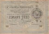 Neukaledonien 100 Francs Noum&eacute;a - 06-04-1877 - Fine - P.8