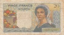 Neukaledonien 20 Francs - Young sheperd - ND (1951) - P.50a