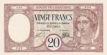 Neukaledonien 20 Francs ND 1929, Specimen - UNC - P.37