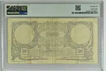 Neukaledonien 20 Francs Noumea - Bank of  Indo-China - 1913 - PMG 25