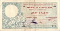 Neukaledonien 20 Francs Noumea - Bank of  Indo-China - 1913 - PMG 25