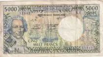 Neukaledonien 5000 Francs - 1982 - NOUMEA - P.65c - VF - Serial X.1