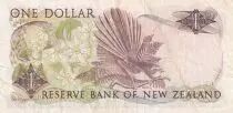 Neuseeland 1 Dollar - Elizabeth II - Fantail - ND (1985-1989) - P.169b
