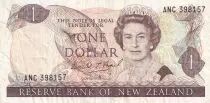 Neuseeland 1 Dollar - Elizabeth II - Fantail - ND (1985-1989) - P.169b
