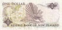 Neuseeland 1 Dollar - Elizabeth II - Fantail - ND (1985-1989) - P.169b