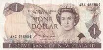 Neuseeland 1 Dollar - Elizabeth II - Fantail - ND (1985-1989) - P.169b