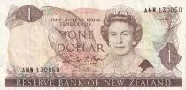 Neuseeland 1 Dollar - Elizabeth II - Fantail - ND (1985-1989) - P.169b