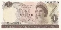 Neuseeland 1 Dollar - Elizabeth II - ND (1975-1977) - Replacement - P.163c