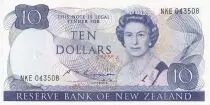 Neuseeland 10 Dollars - Elizabeth II - Nestor Kea - ND (1981-1989) - Serial NKE