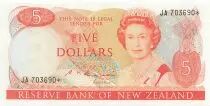 Neuseeland 5 Dollars - Elizabeth II - ND (1985-89) - P.171d