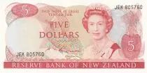 Neuseeland 5 Dollars - Elizabeth II - Tui - ND (1985-1989)