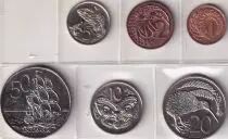 Neuseeland Set of 6 Coins - 1979