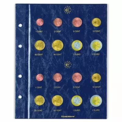 Neutral VISTA Euro? sheets for 2 series per sheet