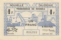 New Caledonia 1 Franc - 29-03-1943 - P.55