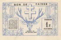 New Caledonia 1 Franc - 29-03-1943 - P.55