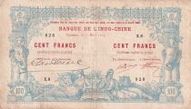 New Caledonia 100 Francs - Elephants - 05-03-1914 - Serial X.8 - P.17