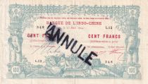 New Caledonia 100 Francs - Elephants - 10-03-1914 - Annuled - Serial L.12 - VF - P.17