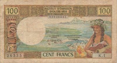 New Caledonia 100 Francs - ND (1969) - P.59